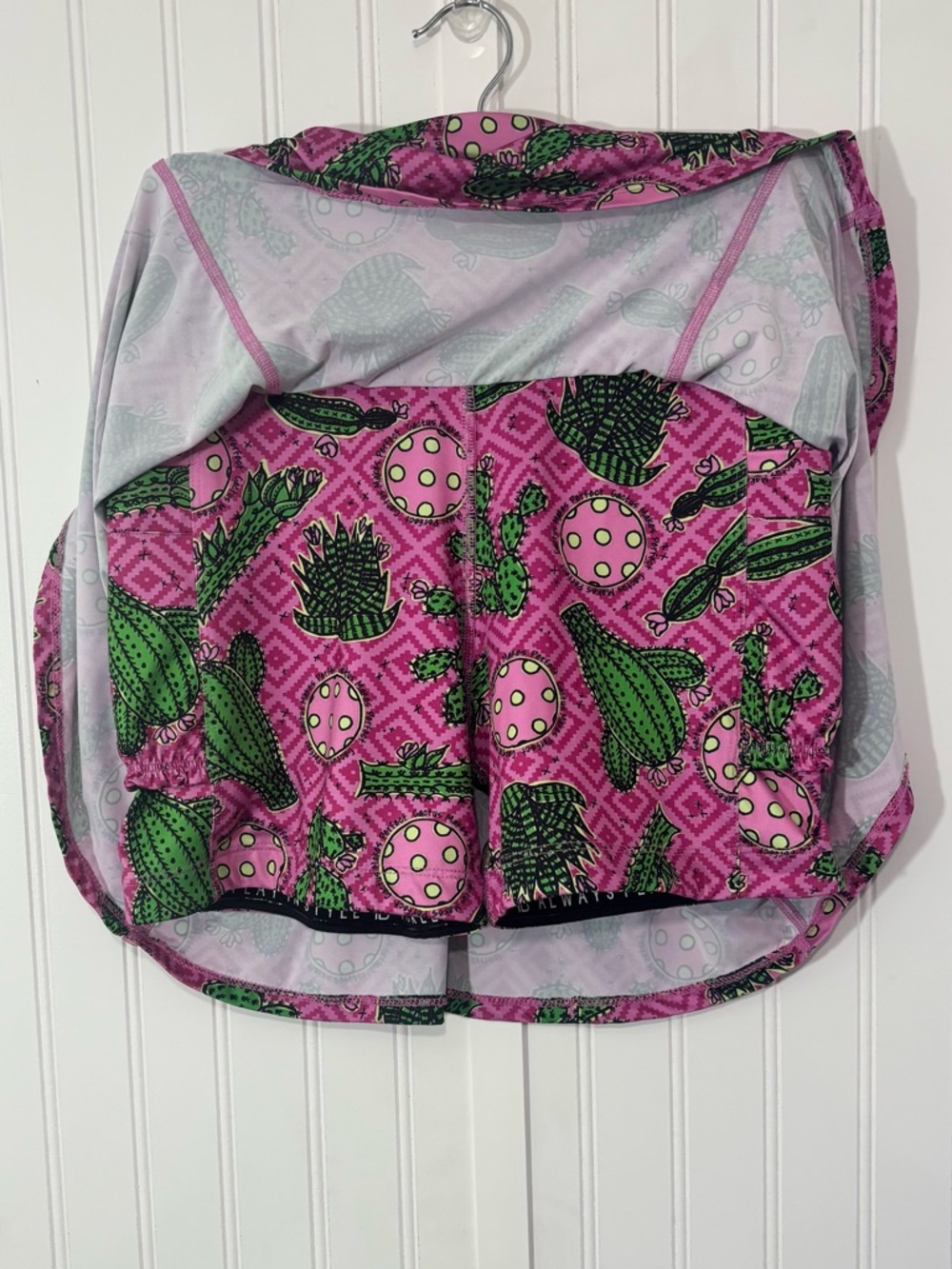 Pickleball Bella Cactus Print Athletic Skort Pink Green Size 2 (M) Tennis Golf - Picture 6 of 14